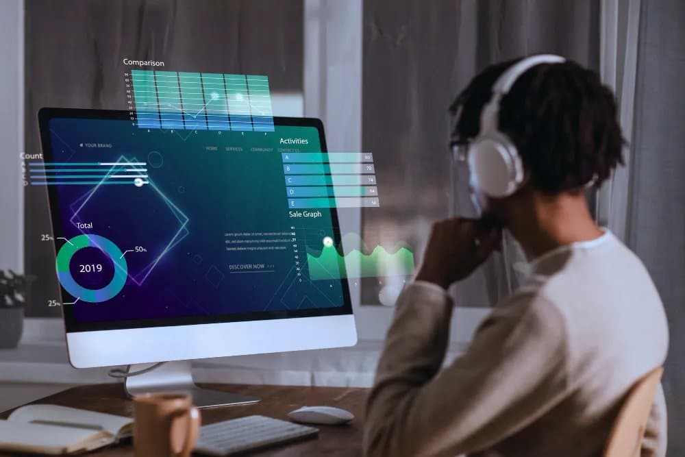StudyFetch interface showing AI-generated flashcards and interactive quizzes from uploaded course materials