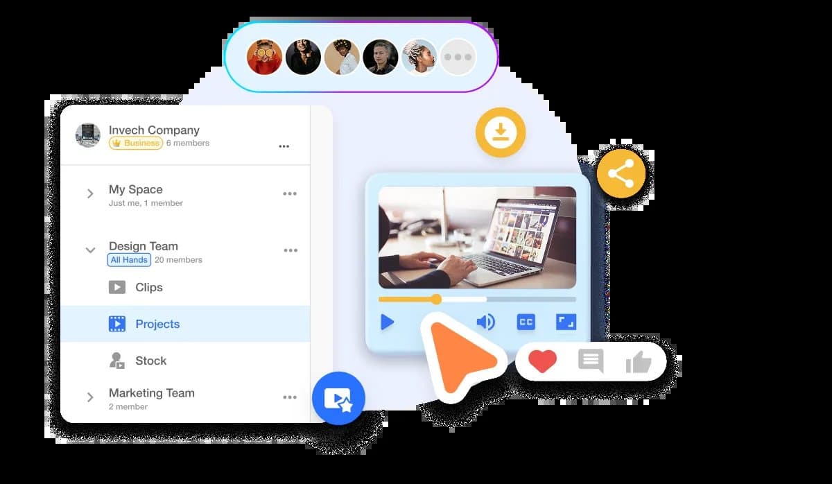 imini AI platform showing comprehensive creative workflow integration with video generation tools
