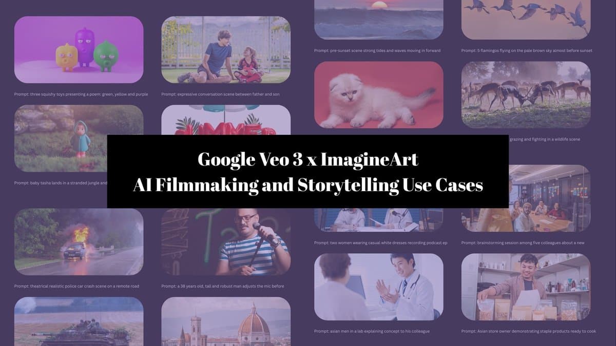 Google Veo interface showing advanced AI video generation with realistic motion and detail