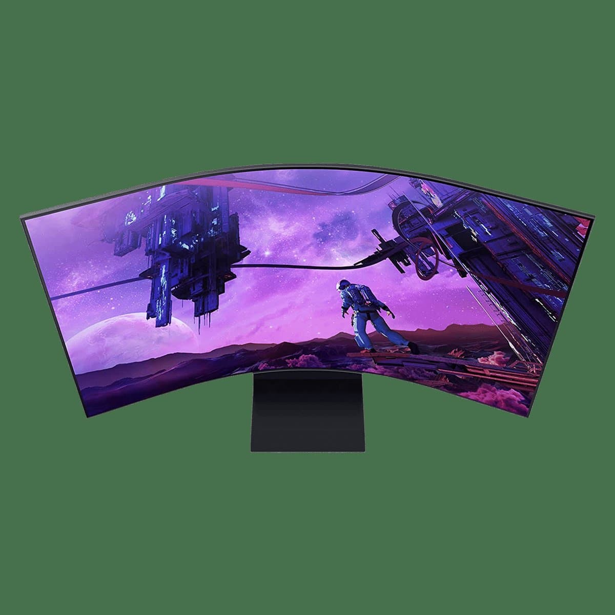 Samsung Odyssey 4K gaming monitor with curved VA panel and high contrast