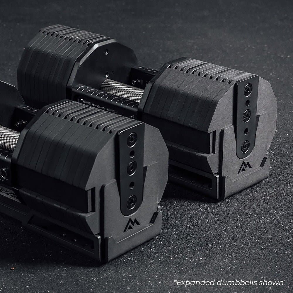 Rep Fitness x Pepin adjustable dumbbells with quick-change system