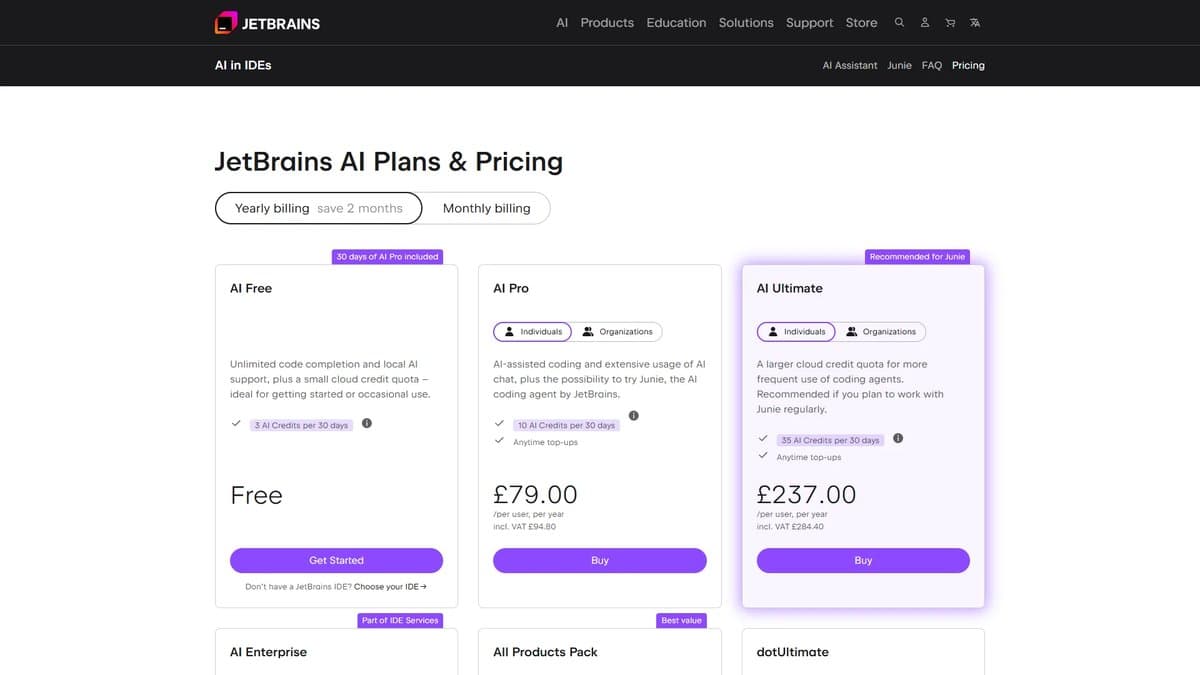 JetBrains IDE showing AI Assistant integration with code analysis and suggestions