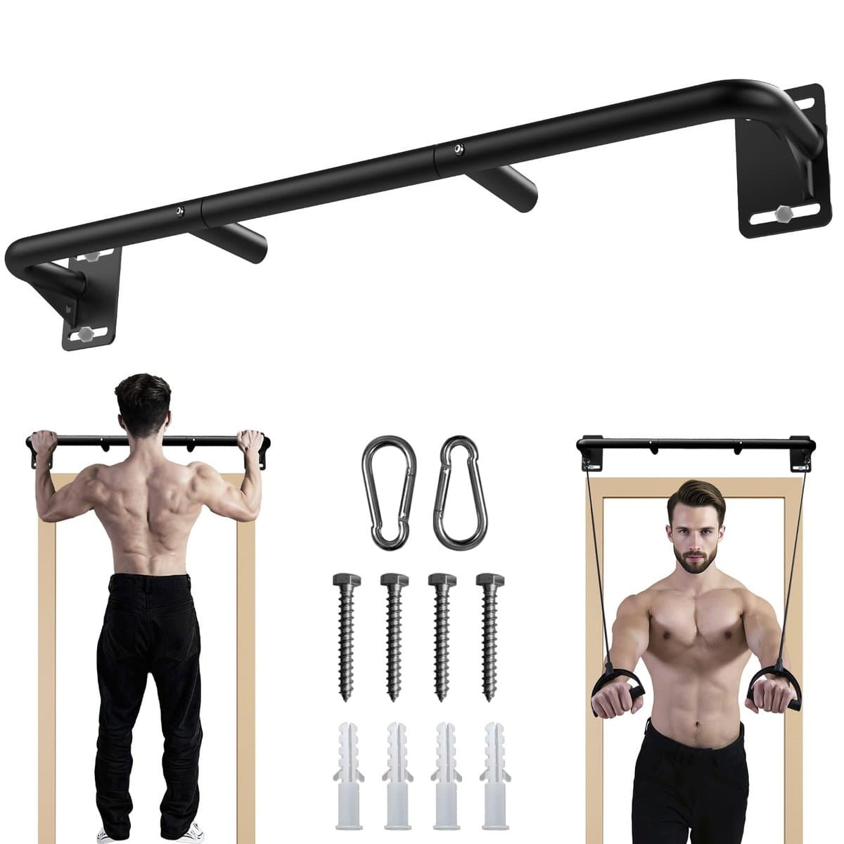 Rogue HR-2 half rack showing sturdy construction and pull-up bar