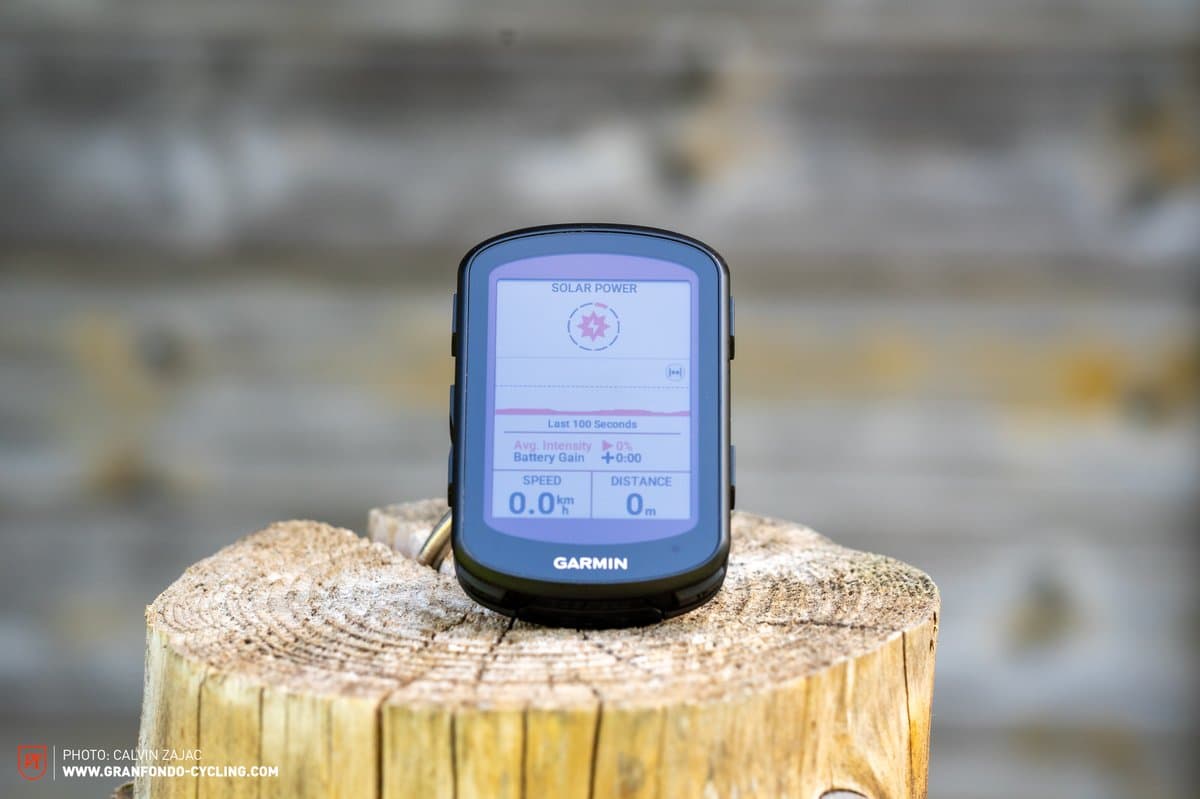 Garmin Edge 840 Solar cycling computer with solar panel charging technology