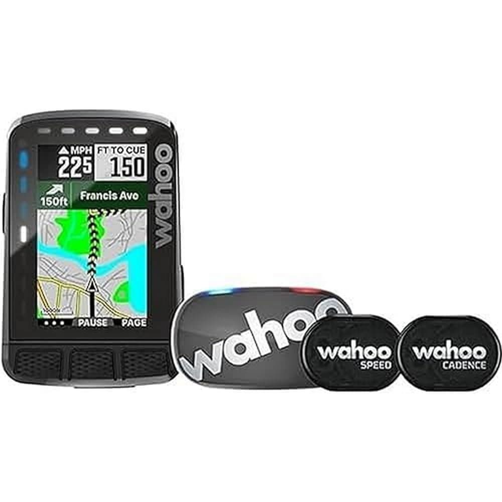 Wahoo ELEMNT Roam V2 GPS bike computer showing route navigation