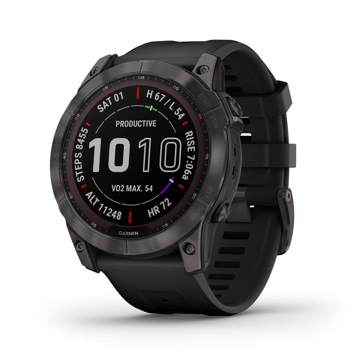 Garmin Fenix 8 Solar GPS watch on rugged outdoor terrain