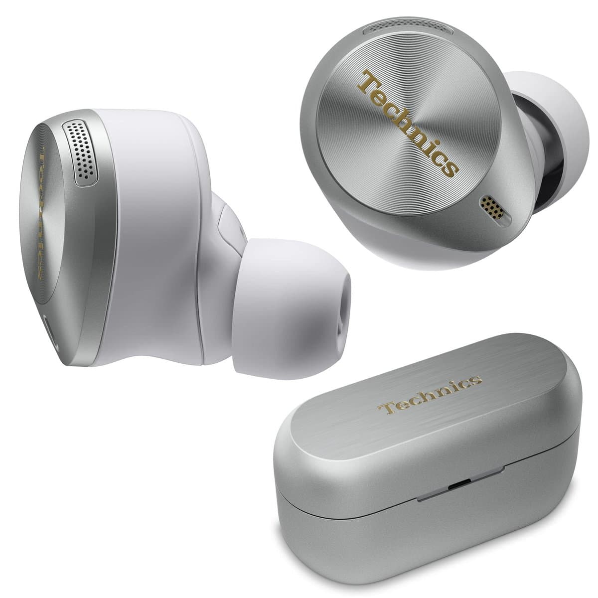 Technics EAH-AZ100 true wireless earbuds with premium metal construction
