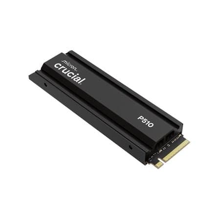 Crucial P5 Plus SSD with basic external enclosure showing value-focused build