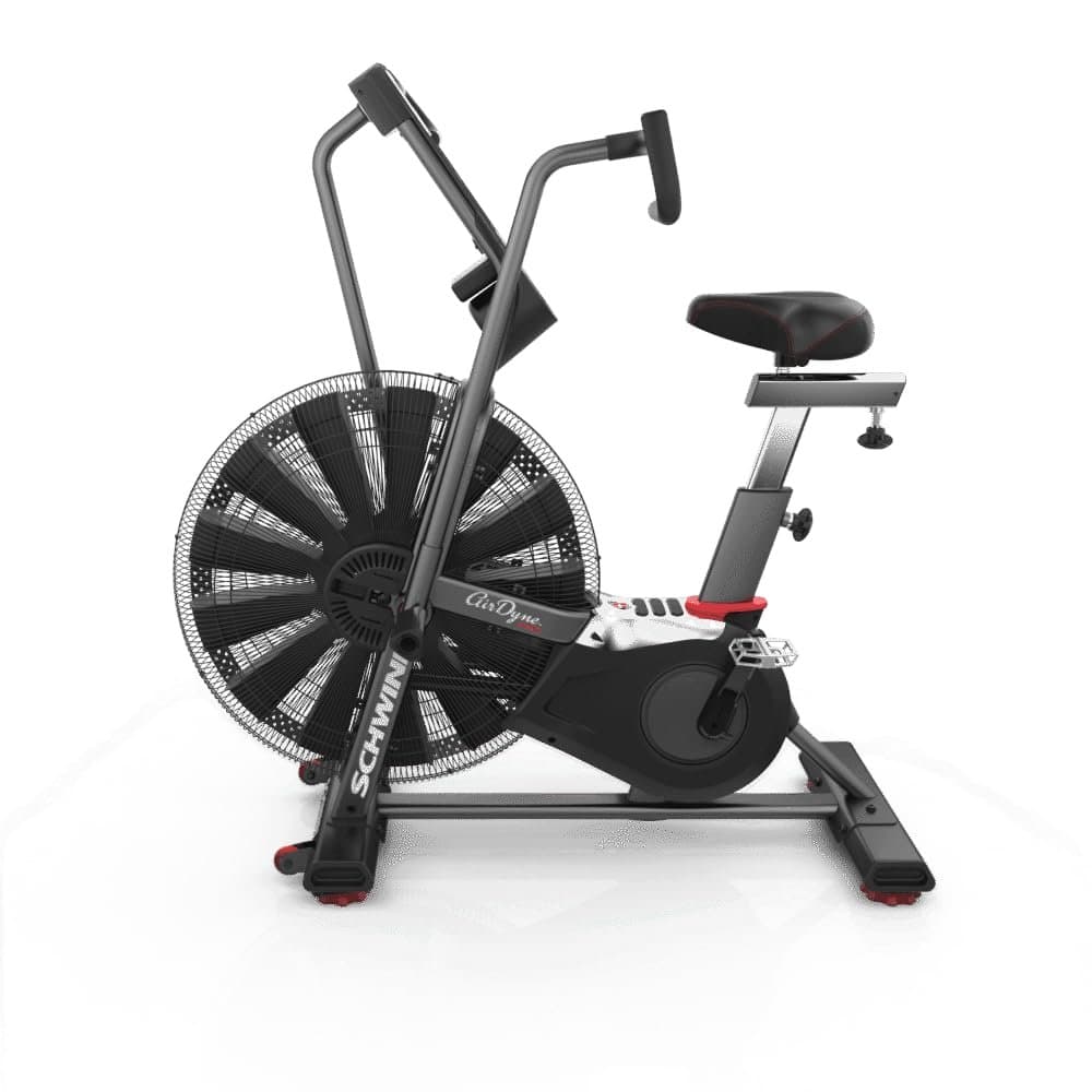 Rogue Echo Bike in black with dual-action handles for full-body rowing-style workouts