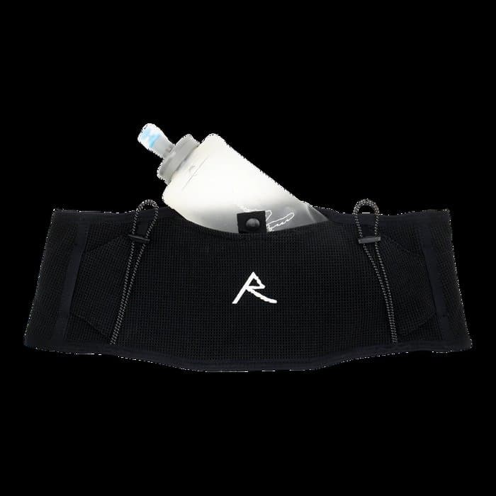 Raide Research LF 2L hydration belt with rear compression pocket and flask system