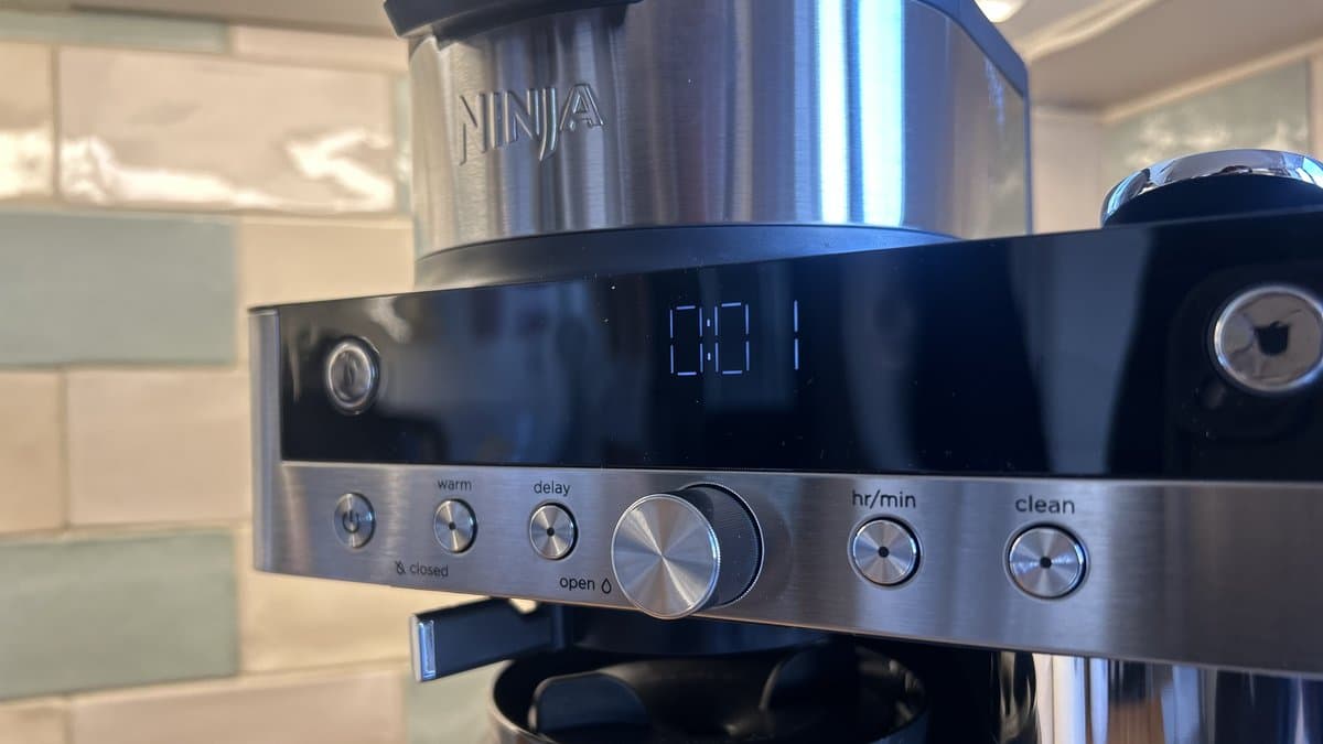 Ninja Smart Brew System with multiple cup sizes and smartphone app brewing controls