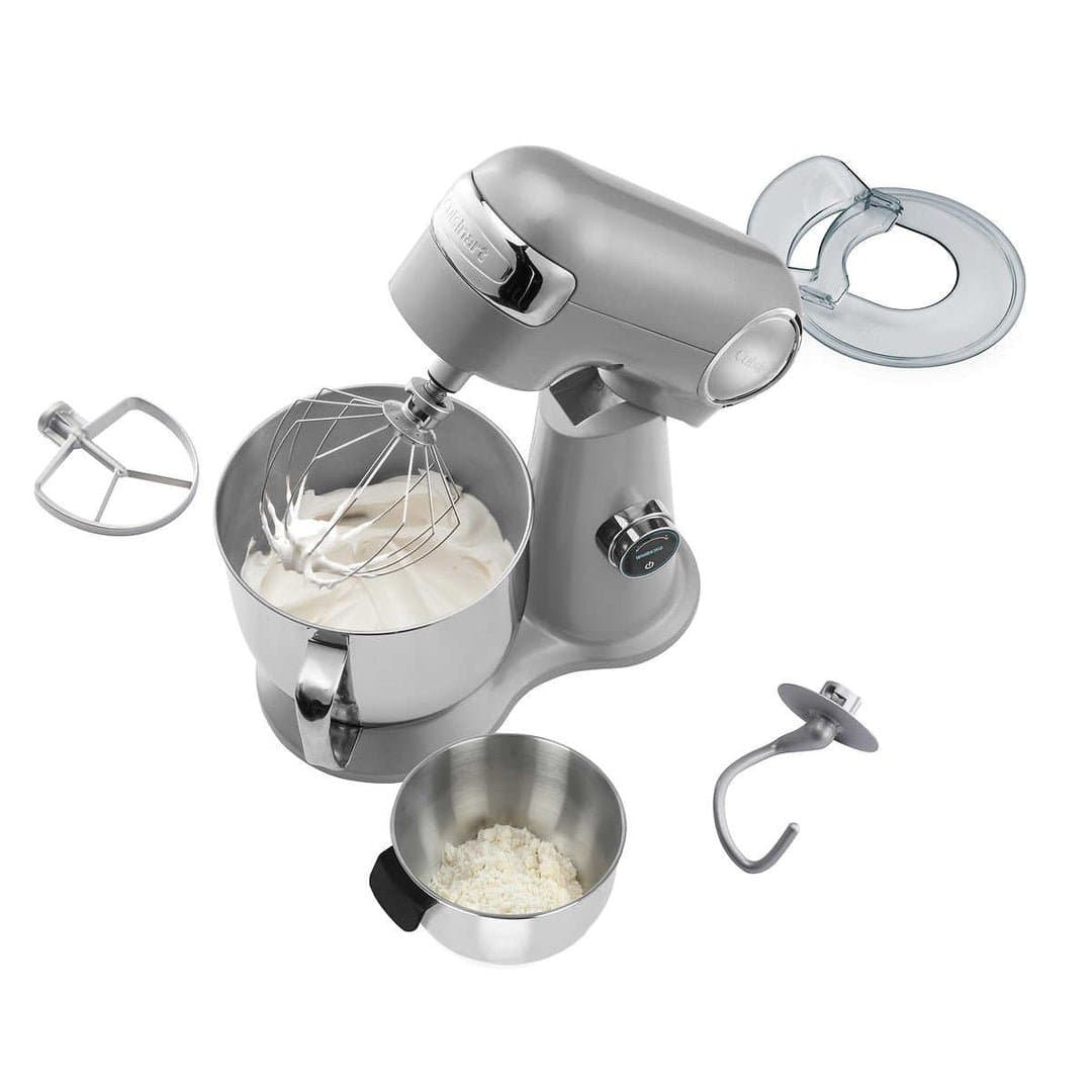 Cuisinart stand mixer with digital precision controls and timer display