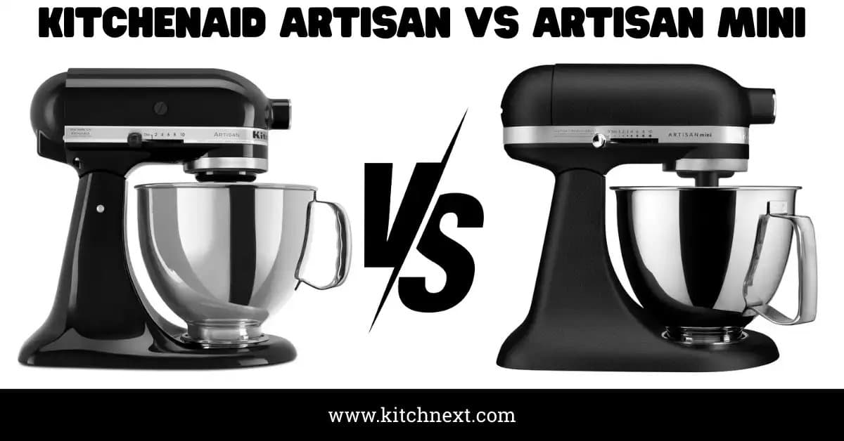 KitchenAid Artisan Mini with compact design and digital controls