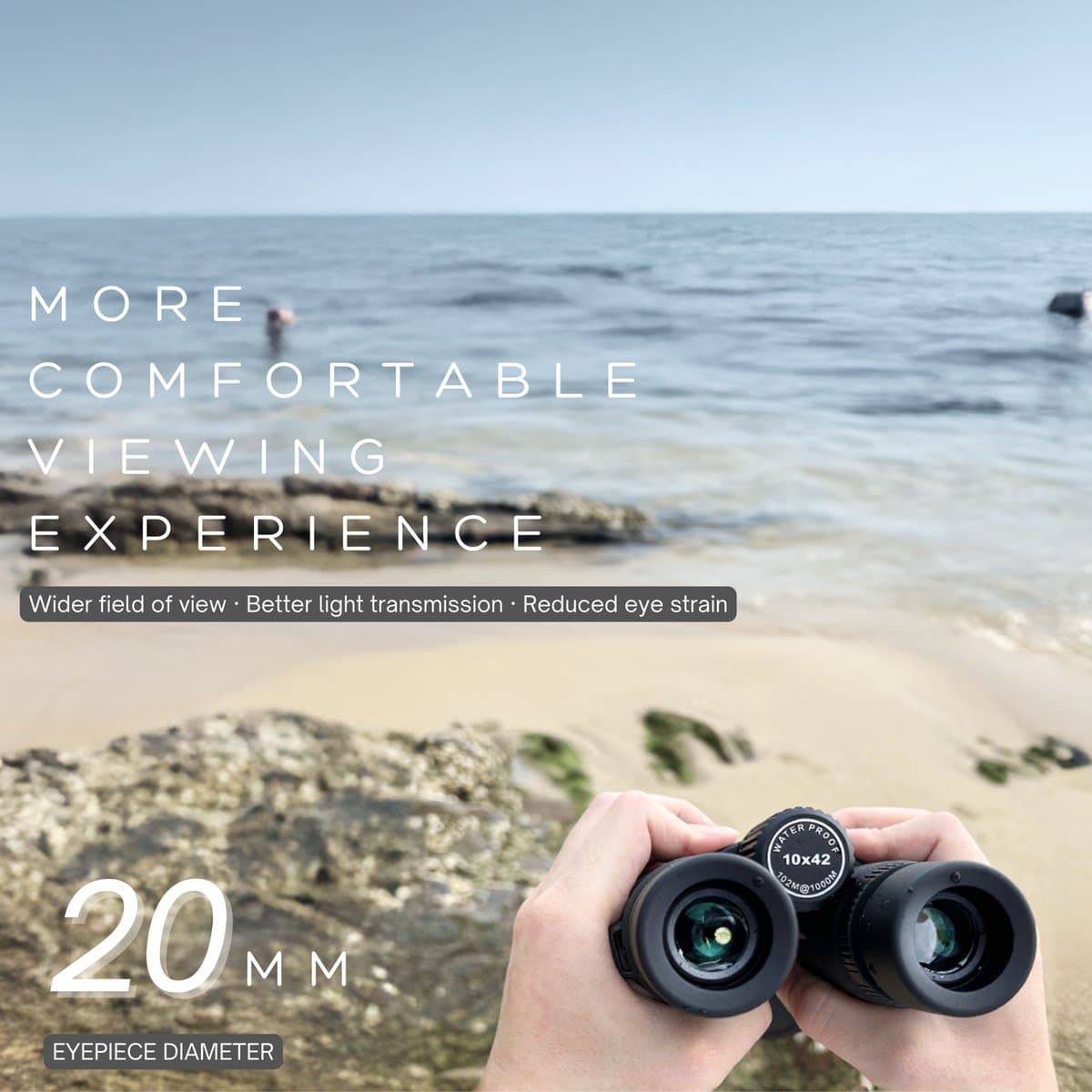 Hontry binoculars demonstrating budget construction with decent optical performance