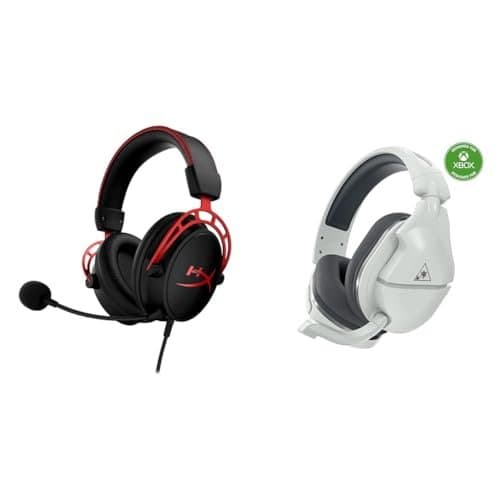HyperX Cloud Alpha Wireless gaming headset showing dual-chamber drivers and aluminum construction