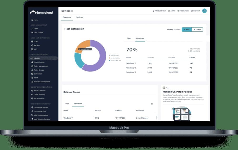 JumpCloud cloud directory platform