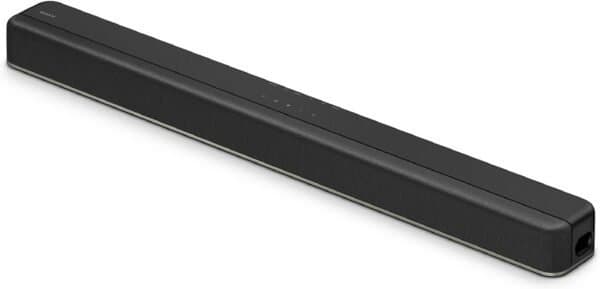 Sony HTX8500 soundbar showing dual subwoofer design