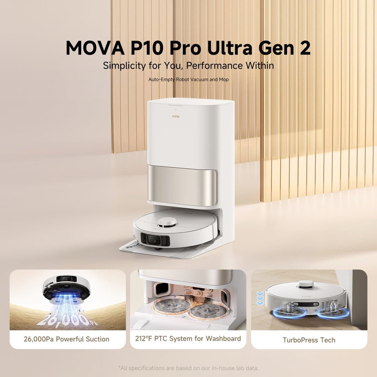Mova P10 Pro Ultra Gen 2 with enhanced edge cleaning capabilities