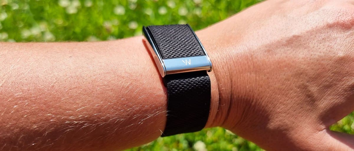 Whoop MG fitness tracker showing sleep metrics