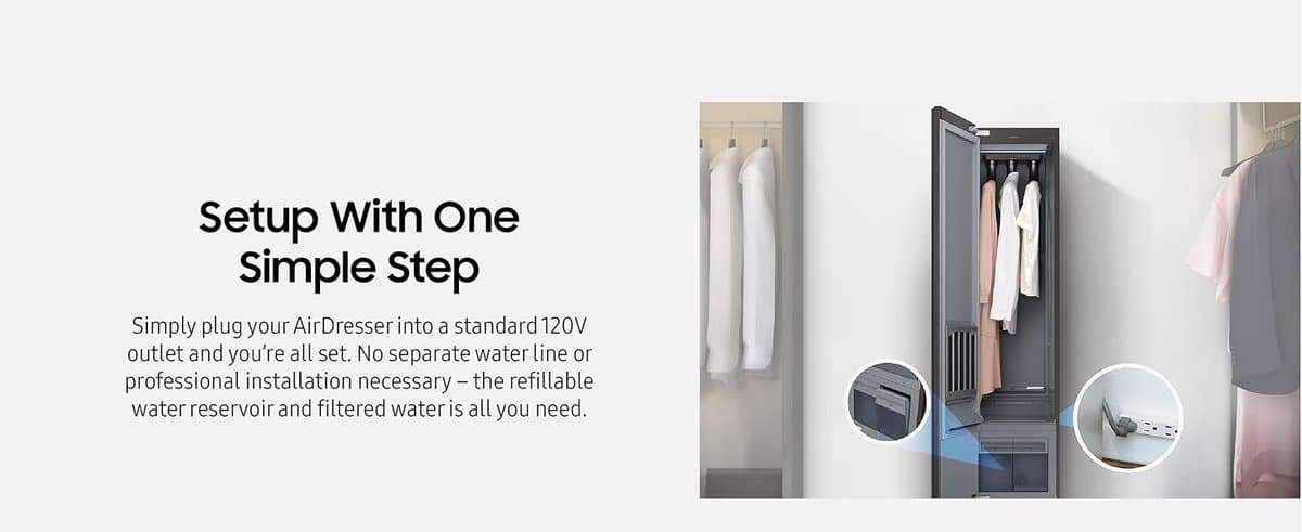 Samsung AirDresser smart clothing care appliance