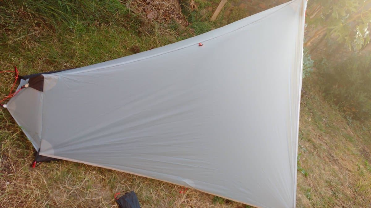 3F UL Gear Lanshan 1 solo tent showing compact A-frame profile